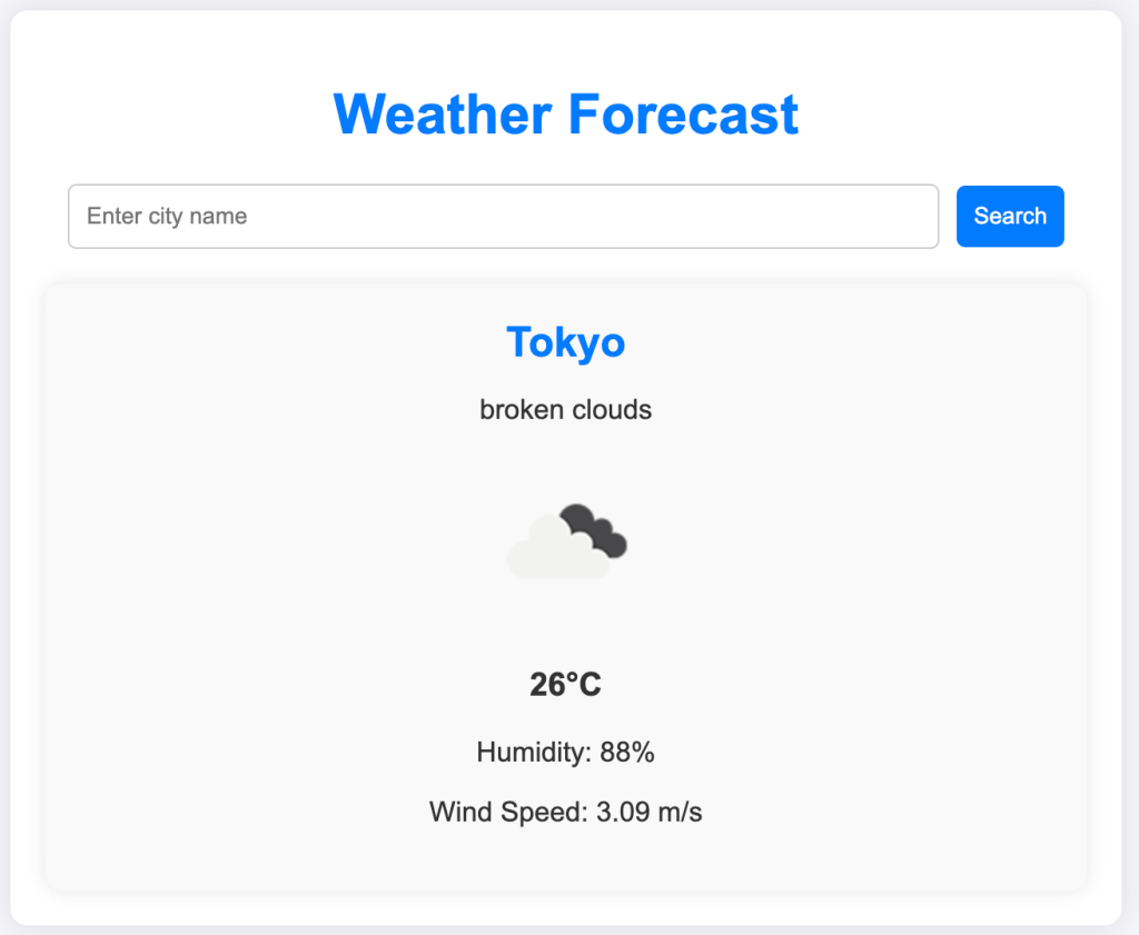 Weather Forecast App