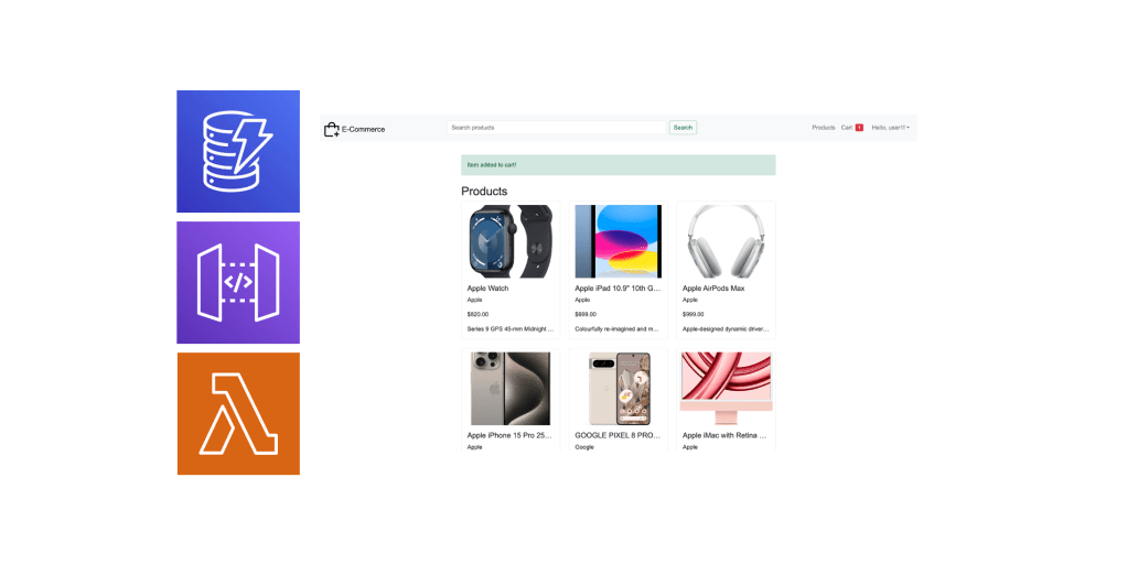 E-Commerce /w Microservices (AWS DynamoDB, Lambda, and API&nbsp;Gateway)