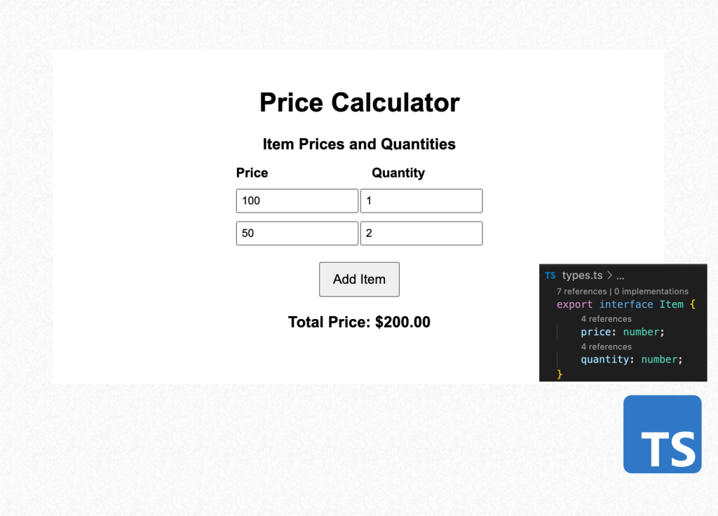 Price Calculator (TypeScript)